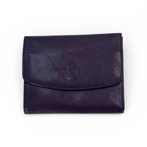 Vintage Mundi Wine Leather Wallet With Change Purse Brazil